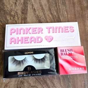 Too Faced + Morphie + faux mink lashes makeup bundle